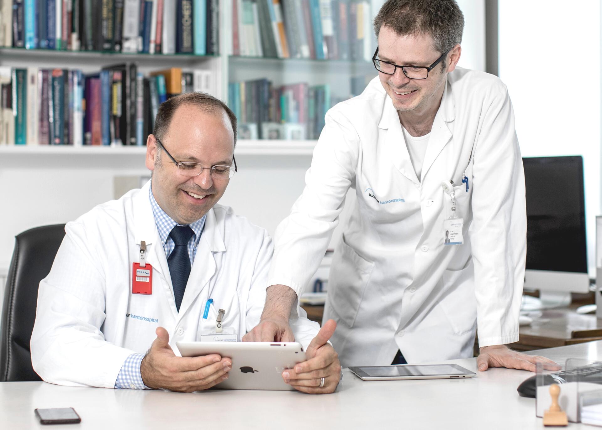Justus Roos Juergen Fornaro Radiologie I-Pad Digitalisierung LUKiS