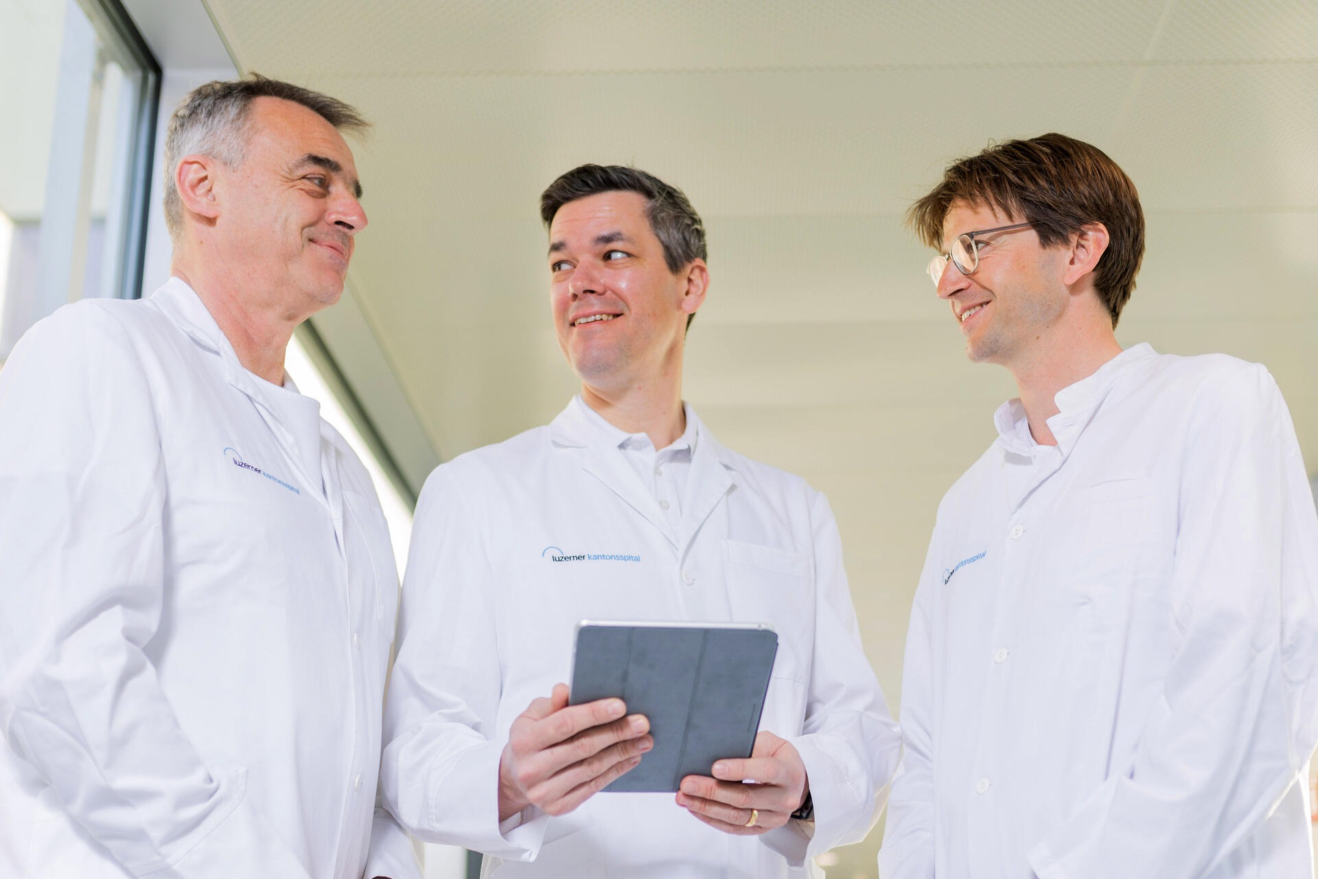 Dr. med. Urs Müller, PD Dr. med. Björn-Christian Link und PD PhD Dr. med. Frank Beeres.
