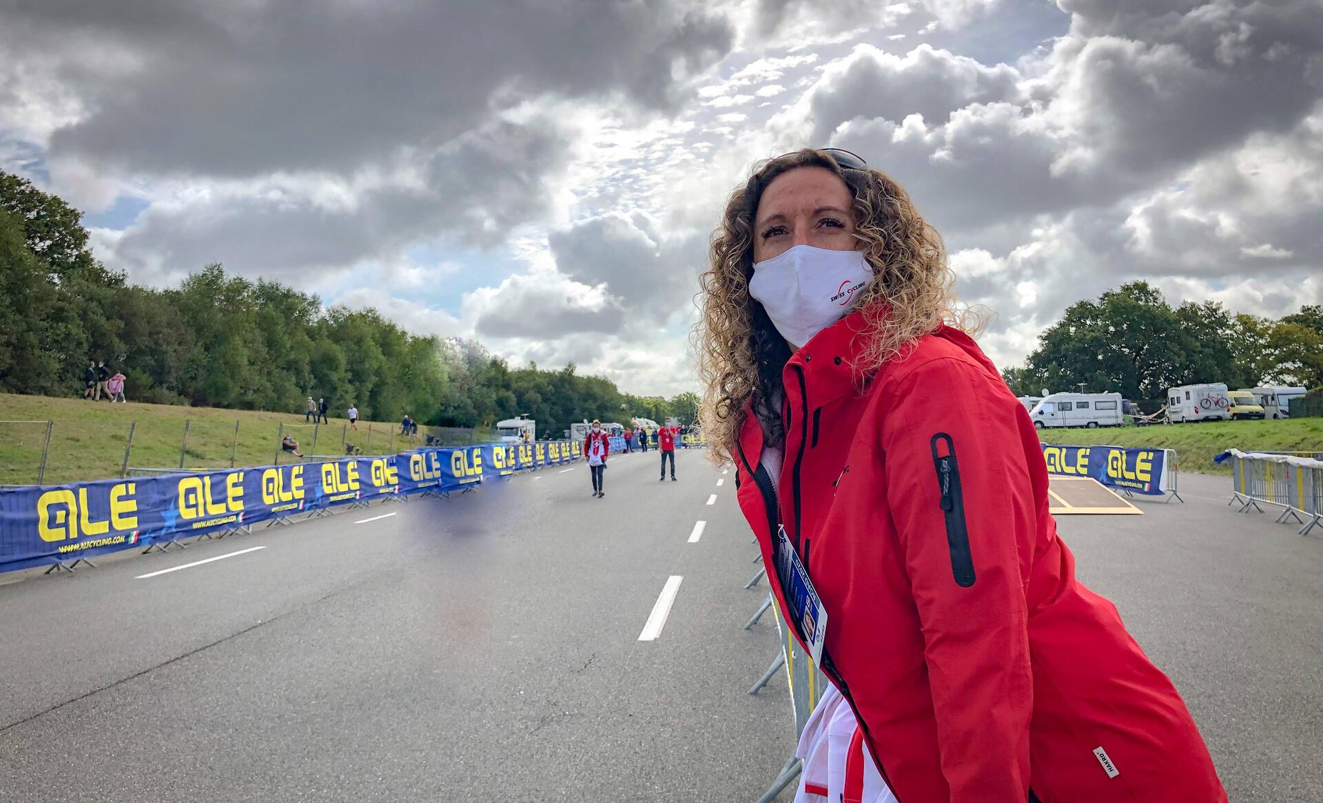 Judith Bering im Einsatz an der Strassenrad-EM. (Bild:Laura Sperisen Swiss Cycling)