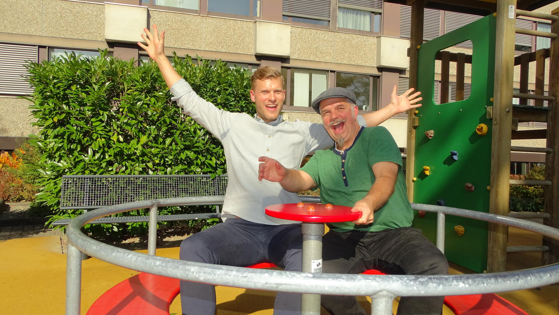 thomas odermatt und martin soom im gespraech