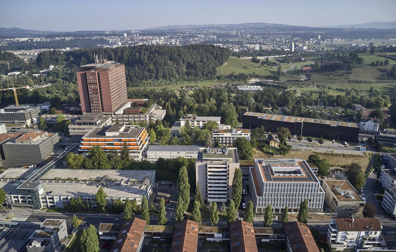 Luftaufnahme des Luzerner Kantonsspitals
